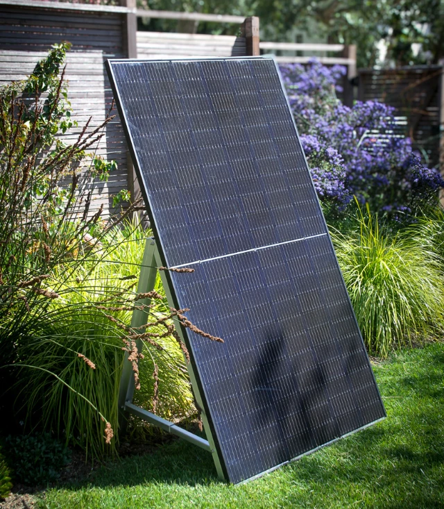 Plug in solar panel